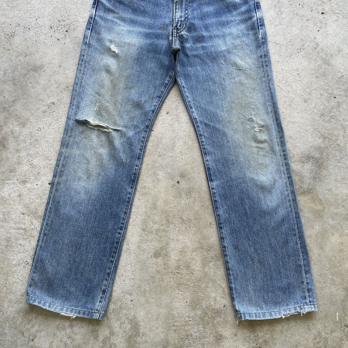 Edwin Vintage Edwin 503 MudWash Distressed Jeans Faded Pants W30 Size US 30 / EU 46 - 4 Thumbnail