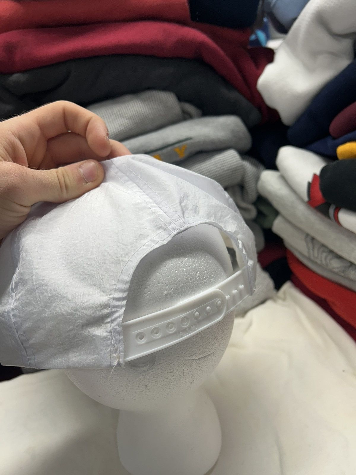 Vintage Crazy Vintage 90s Y2K Skater White Trucker Snapback Hat Size ONE SIZE - 2 Thumbnail