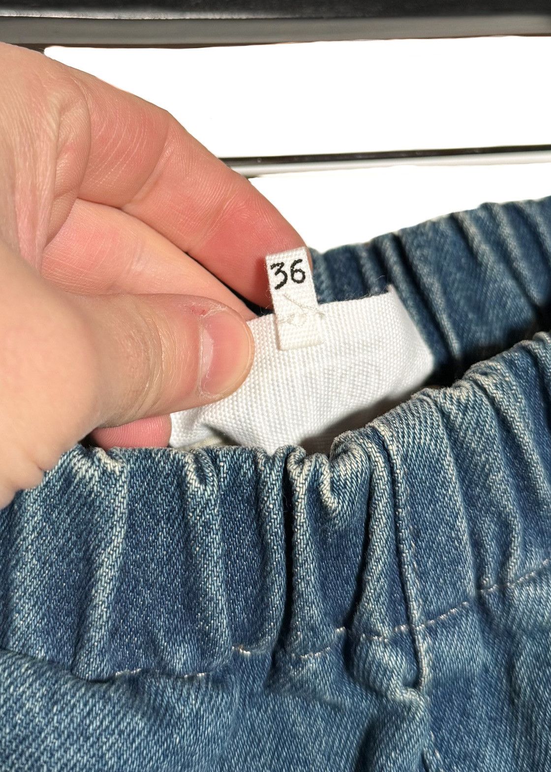 MM6 MM6 Washed Blue Elastic Waist Jeans Size 25" / US 0 / IT 36 - 7 Thumbnail