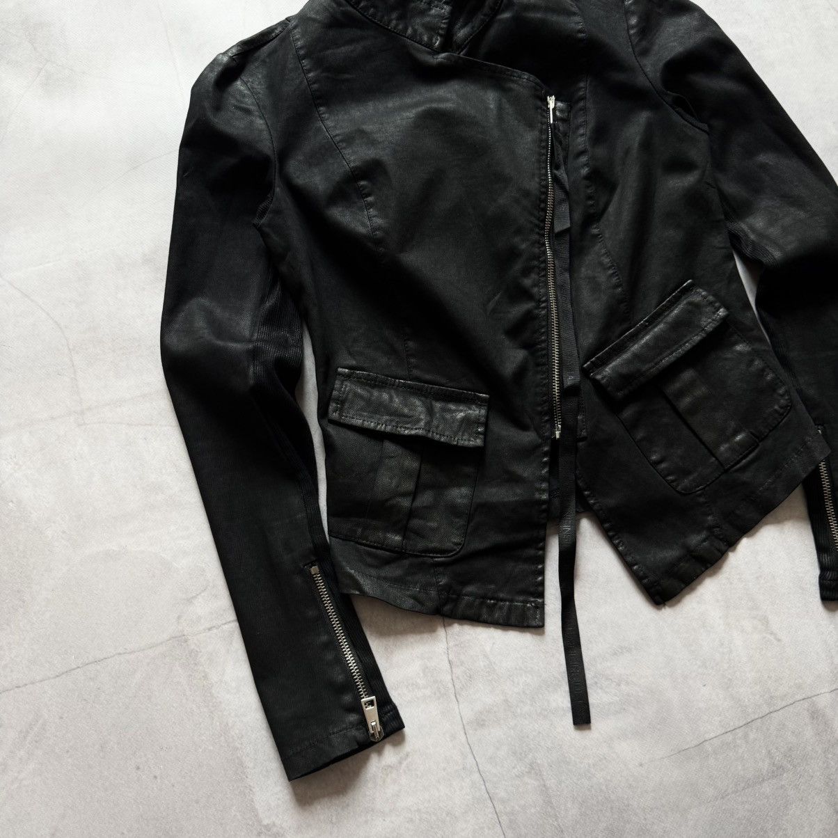 La Haine Inside Us Biker Avantgarde La Haine Inside Us Opium Waxed Jacket Owens Size S / US 4 / IT 40 - 3 Thumbnail