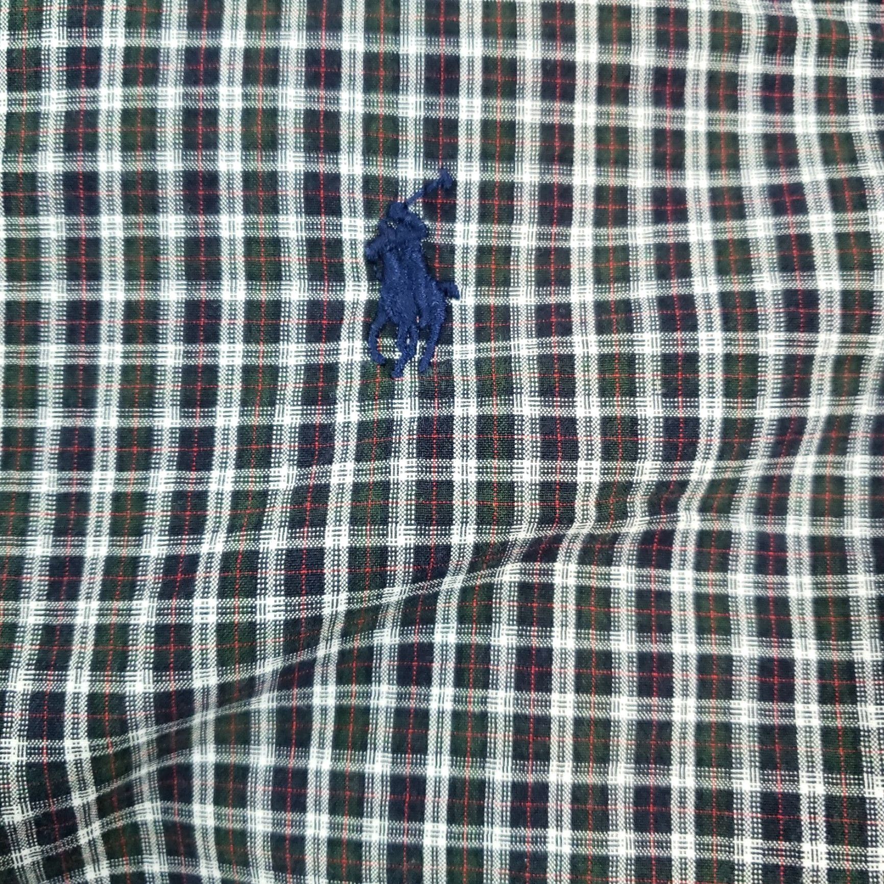 Ralph Lauren Ralph Lauren Plaid Button Up Long Sleeve Shirt Mens XL Blue Green Cotton Size US XL / EU 56 / 4 - 6 Thumbnail