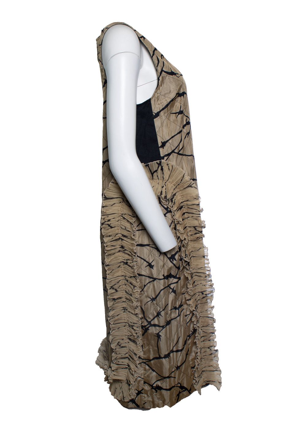 Dries Van Noten Dries van Noten, sleeveless and quilted dress Size L / US 10 / IT 46 - 2 Thumbnail