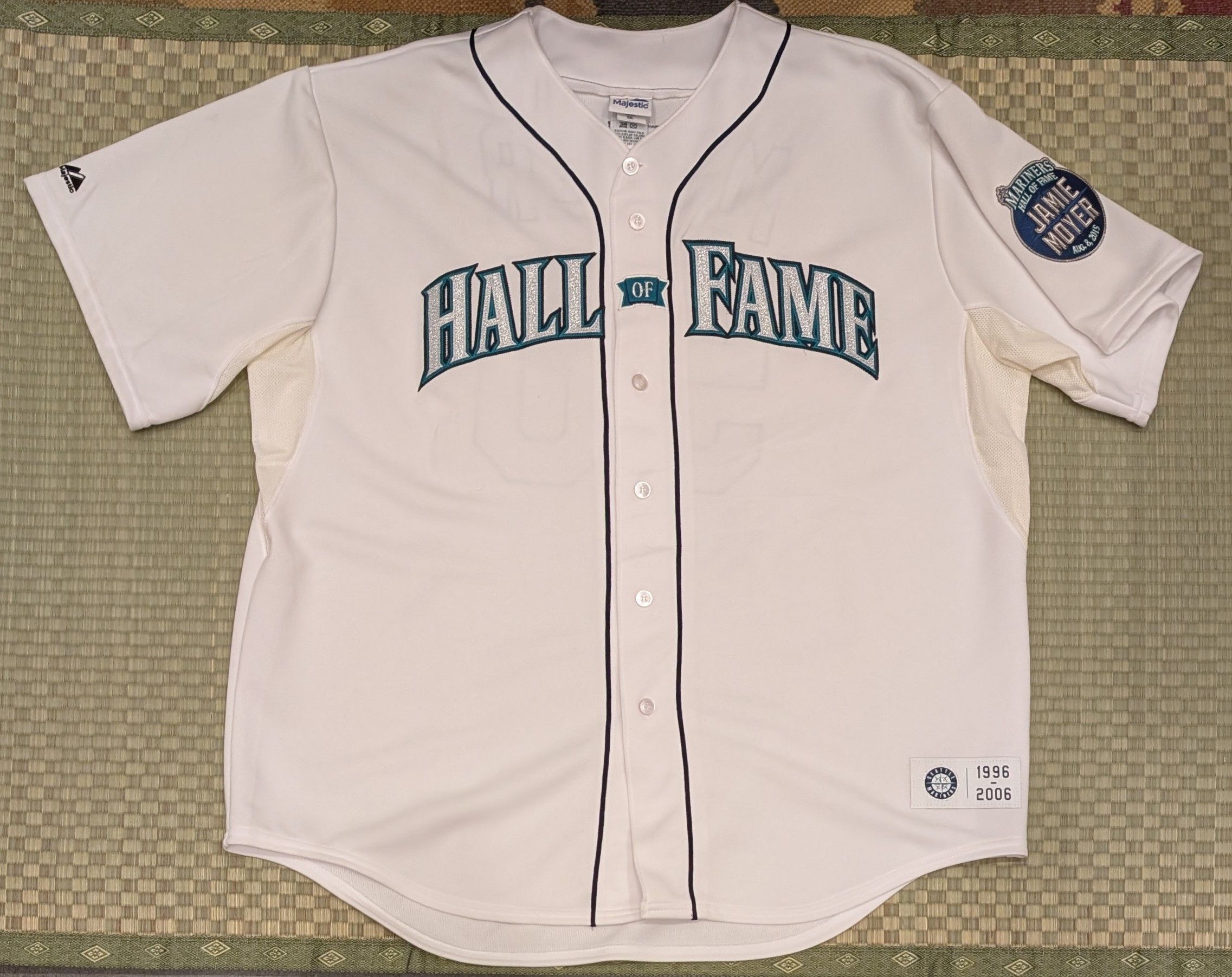 Majestic Majestic Seattle Mariners Jamie Moyer Hall of Fame Jersey Size US XXL / EU 58 / 5 - 1 Thumbnail