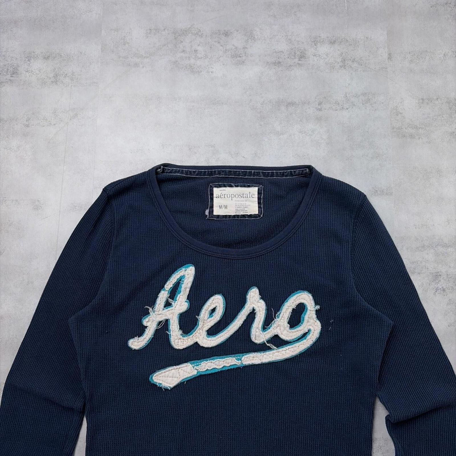 Aeropostale Y2K Navy Aeropostale Grunge Babydoll Top Size M / US 6-8 / IT 42-44 - 3 Thumbnail