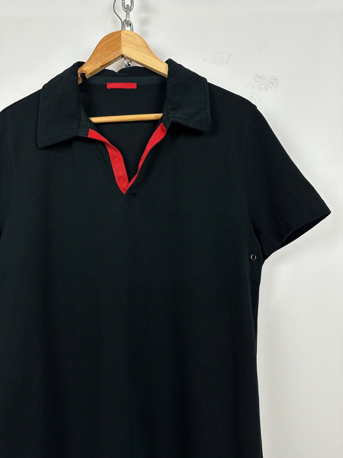 Prada Vintage Prada Sport Black Polo T-Shirt Size US M / EU 48-50 / 2 - 6 Thumbnail