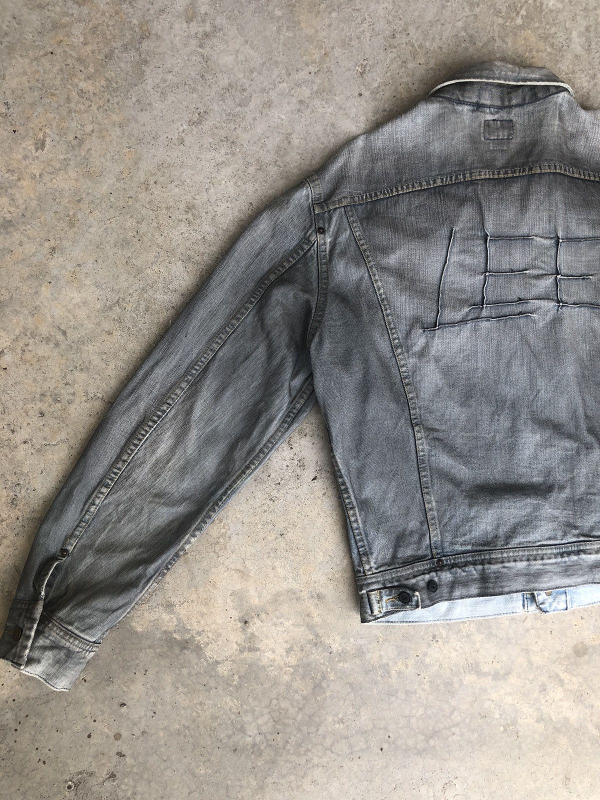 Lee Lee 101J Waxed Denim Jacket Distressed Jeans Size US L / EU 52-54 / 3 - 10 Thumbnail