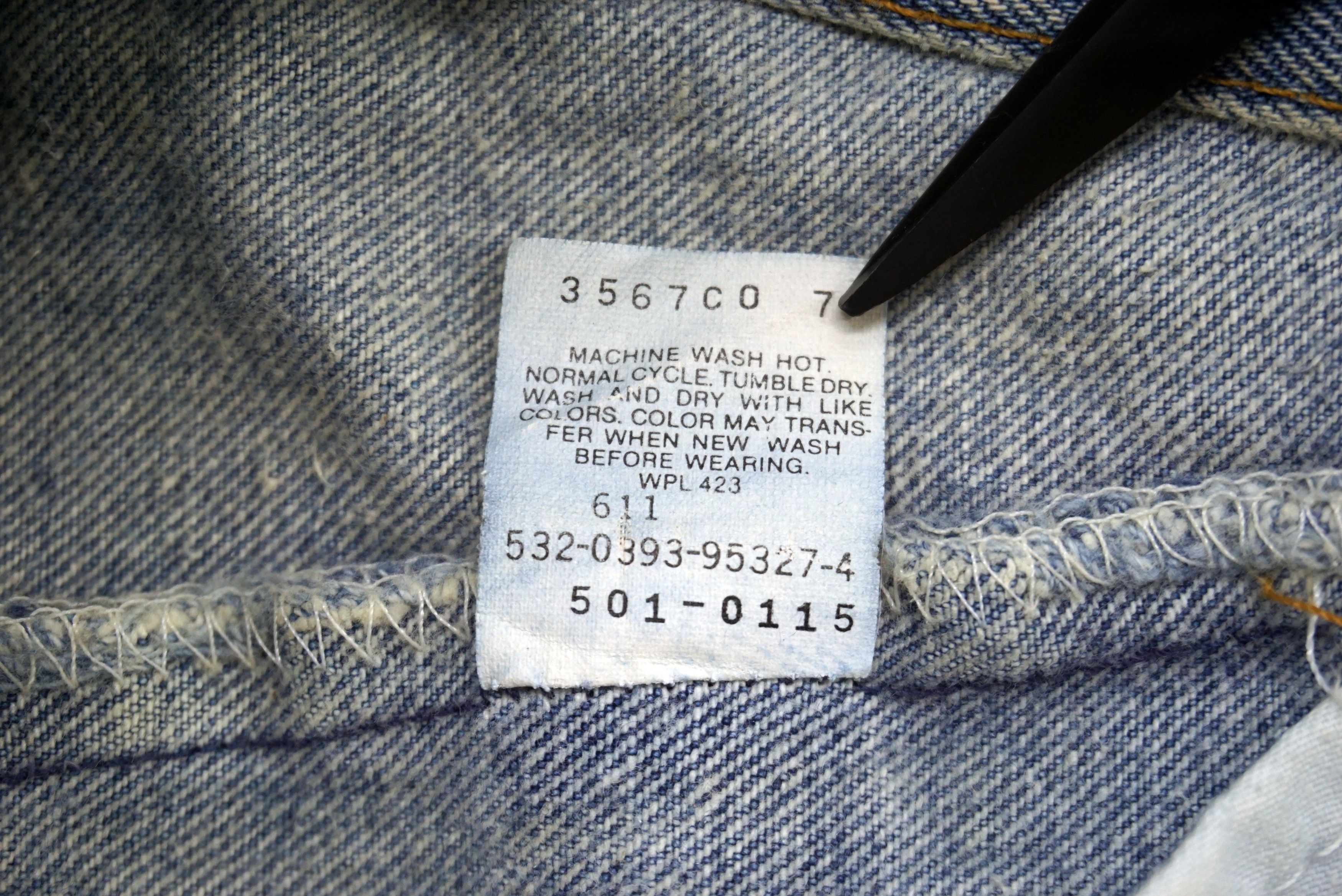 Levi's Vintage Levi's 501-0115 Jeans Size W33 L32 Made in USA Denim Size US 33 - 13 Thumbnail