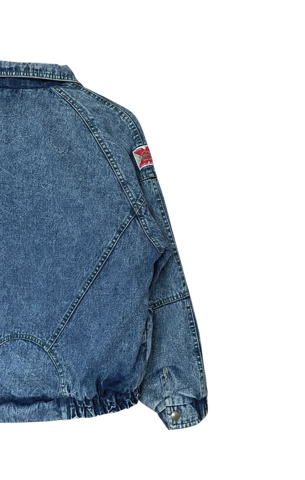 Vintage Vintage Brand Bobson Bomber Denim Jacket 1990s Size US L / EU 52-54 / 3 - 6 Thumbnail