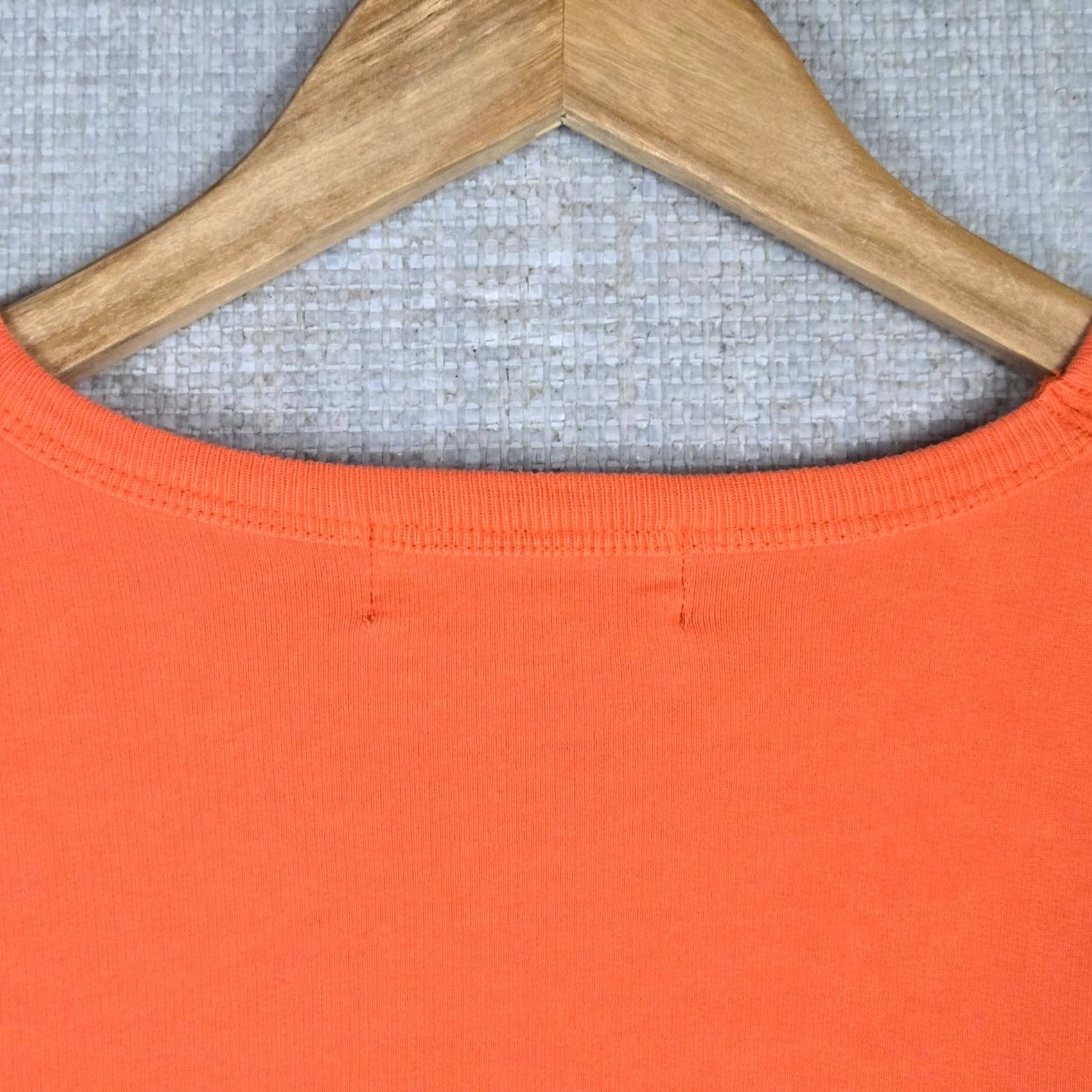 Polo Ralph Lauren VINTAGE Polo Ralph Lauren Shirt Mens XL Orange VTG Size Cotton Sweatshirt Crew Neck Terry Line Size US XL / EU 56 / 4 - 7 Thumbnail