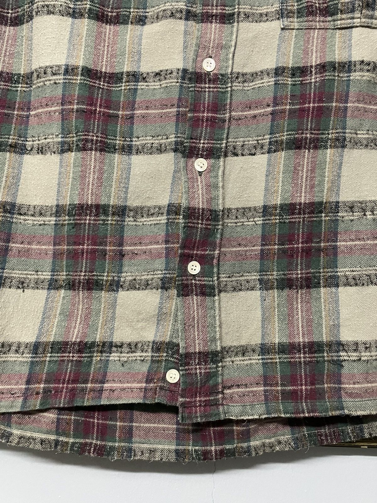 Yves Saint Laurent Vintage Yvessaintlaurent Chemises Vertical Stripe Flannel Size US M / EU 48-50 / 2 - 7 Thumbnail