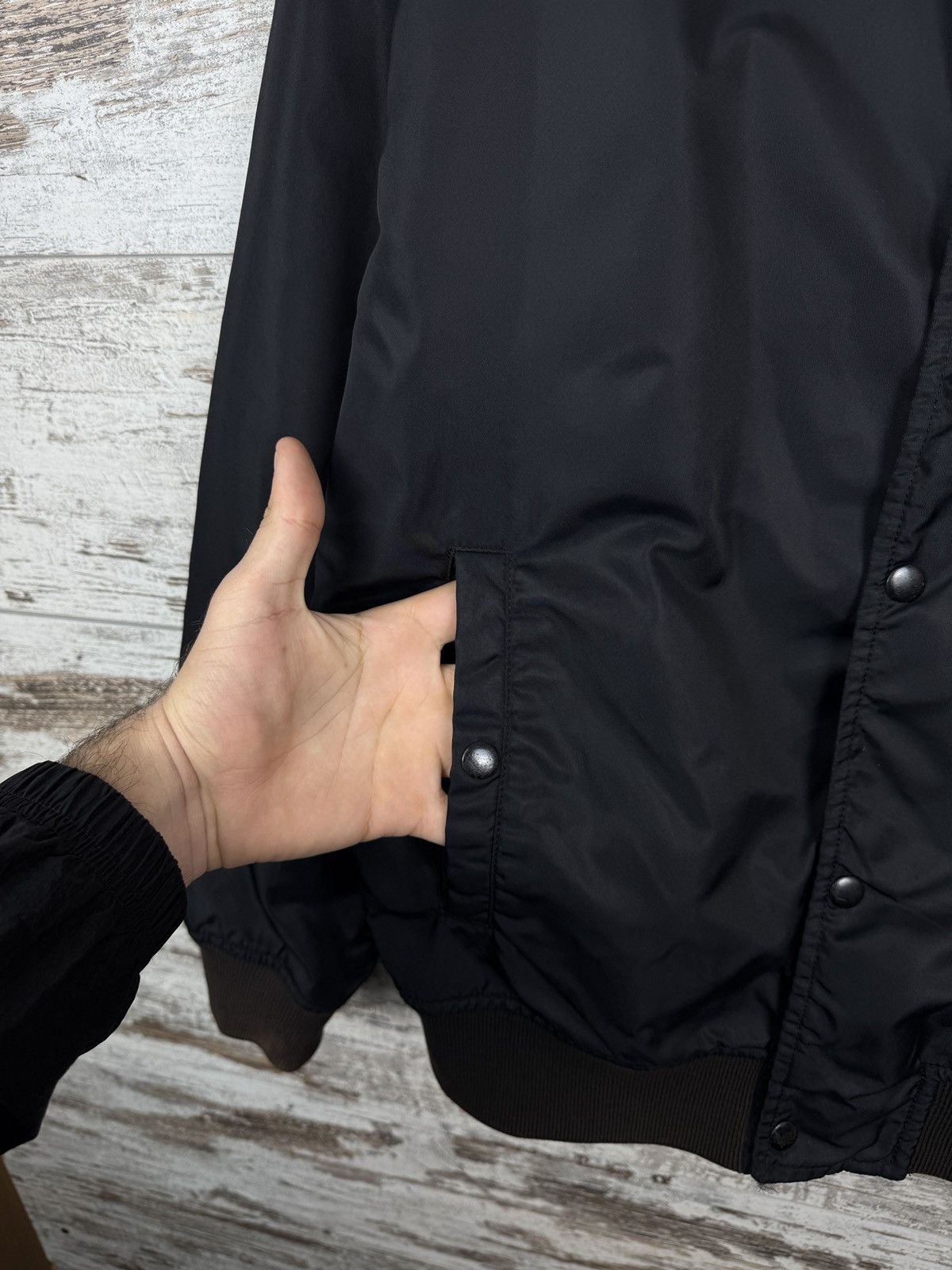Allsaints Mens Vintage AllSaints kitson bomber nylon jacket Japanese Size US L / EU 52-54 / 3 - 6 Thumbnail