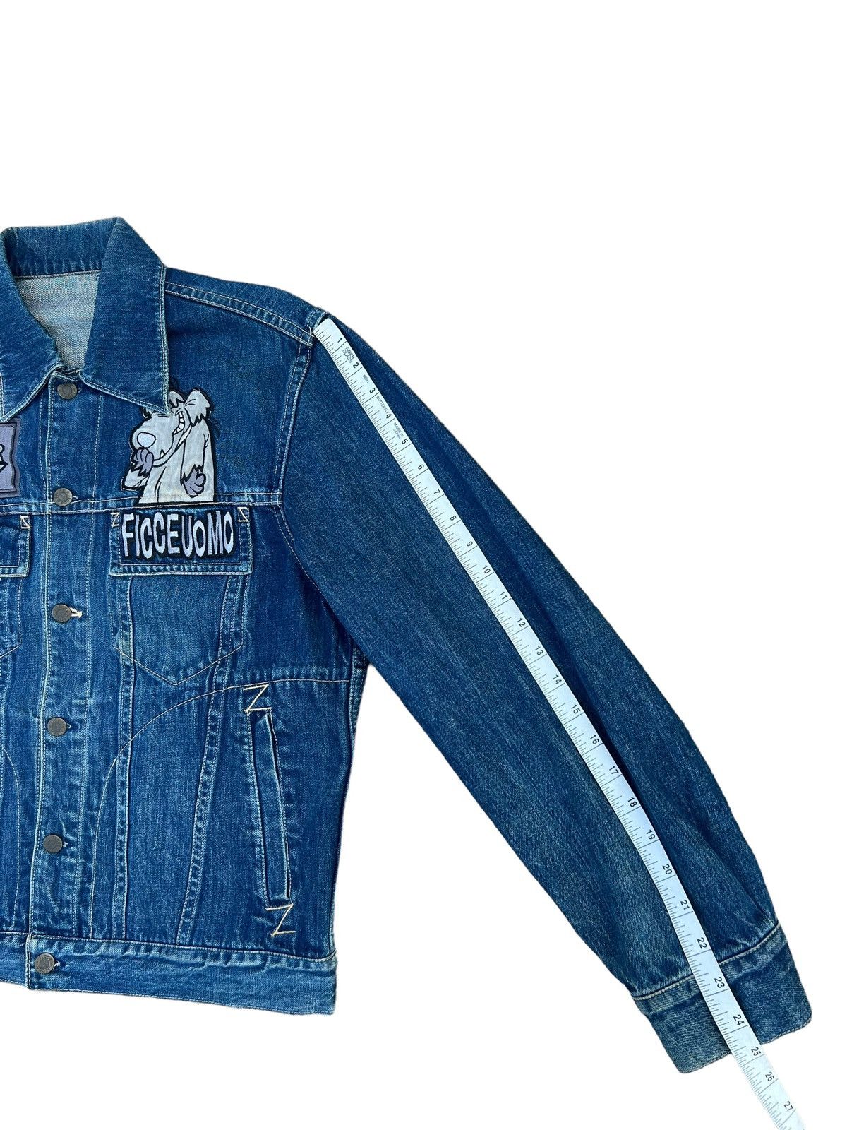 Japanese Brand Vintage 90s Ficce Jeans X Hanna-Barbera Denim Trucker Jacket Size US M / EU 48-50 / 2 - 4 Thumbnail