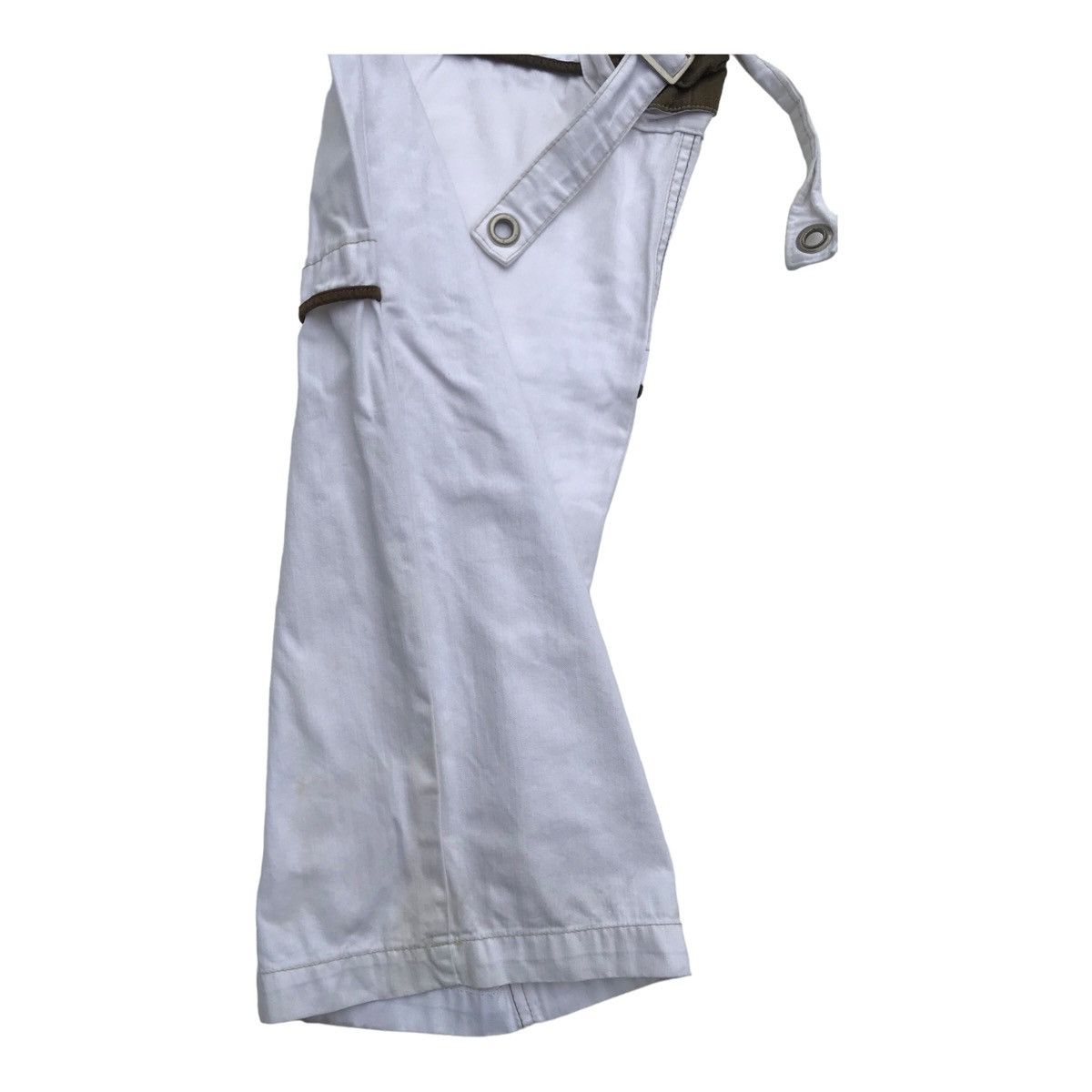 Japanese Brand Blue Luis White Tactical Multipocket Cargo Streetwear Pants Size US 31 - 13 Thumbnail