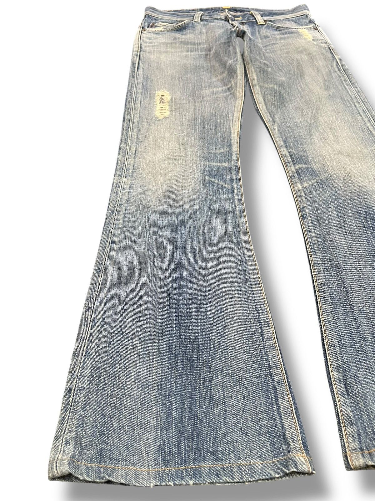 Edwin × Le Grande Bleu (L.G.B.) Vintage Edwin 503 Flare Bell Bottom Denim Size US 30 / EU 46 - 3 Thumbnail