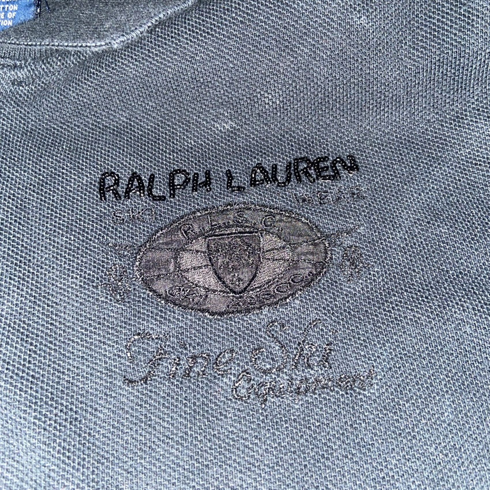 Ralph Lauren VINTAGE Ralph Lauren Y2K Henley Top Snap Shirt Black S 100% Cotton Women Long Sleeve Polo Henley Button Mens Womens Size S / US 4 / IT 40 - 2 Thumbnail