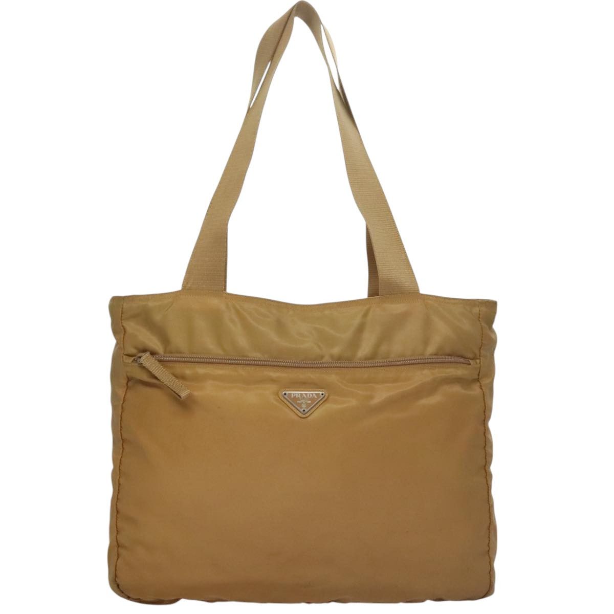 Tessuto Beige Synthetic Tote Bag (Pre-Owned)