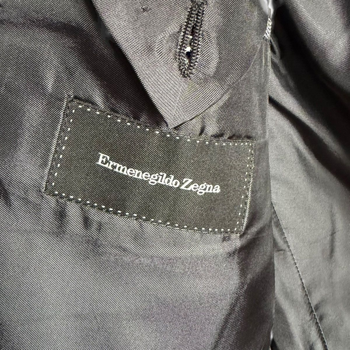 Ermenegildo Zegna Ermenegildo Zegna Silk Wool Birdseye Blazer 50R Size 50R - 7 Thumbnail