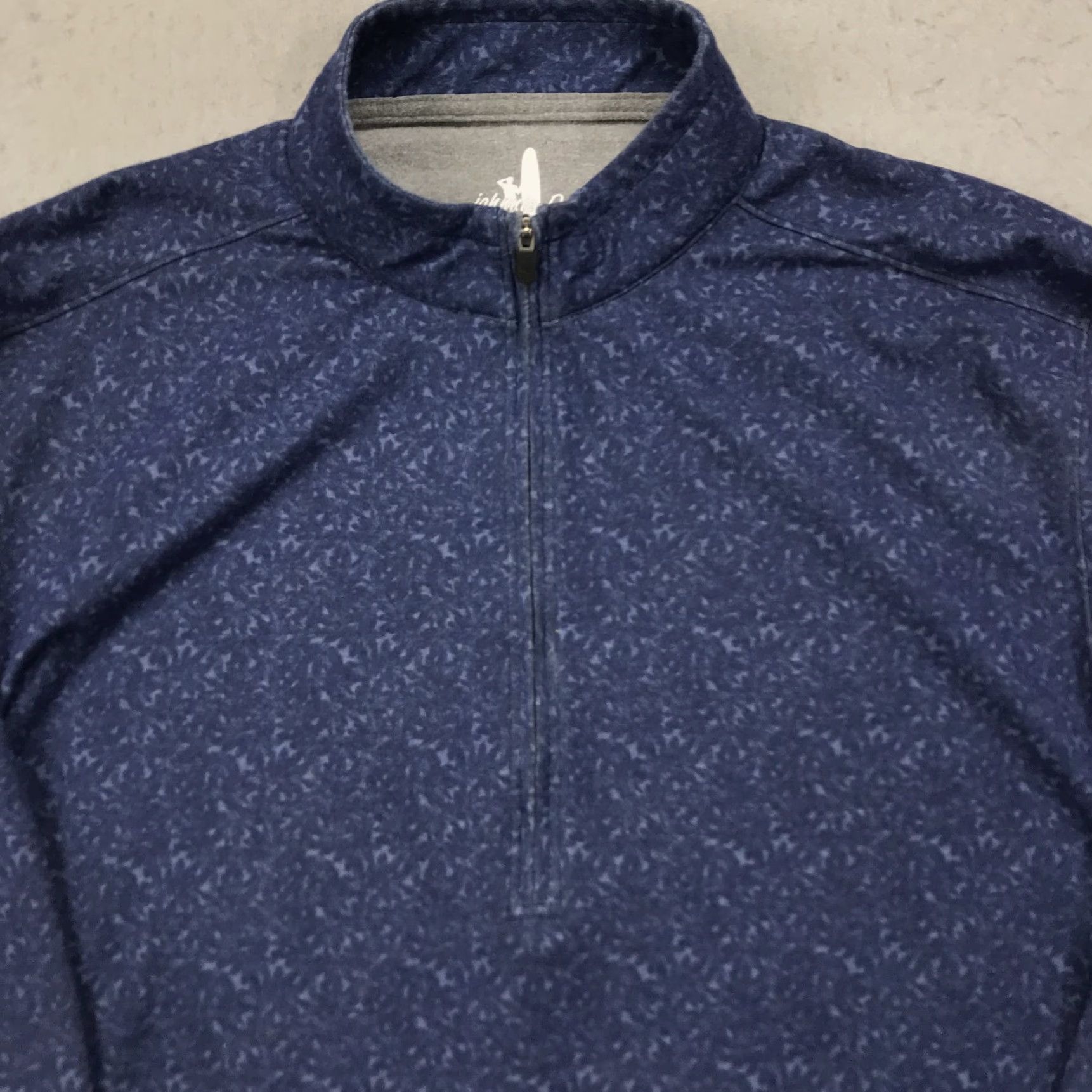 johnnie-O johnnie-O Jacket Mens Large Blue 1/4 Zip Geometric Logo Golf Activewear Long Sleeve Jacket Mens L Blue Size US L / EU 52-54 / 3 - 2 Thumbnail