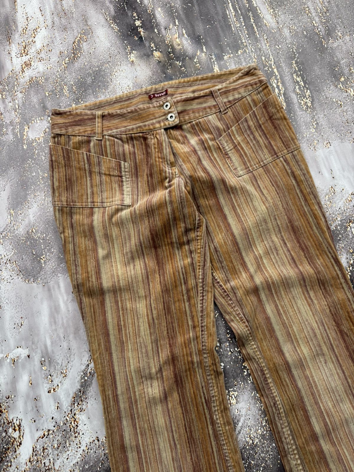 Vintage Vintage Corduroy Amazing Flared Pants Size 27" / US 4 / IT 40 - 2 Thumbnail