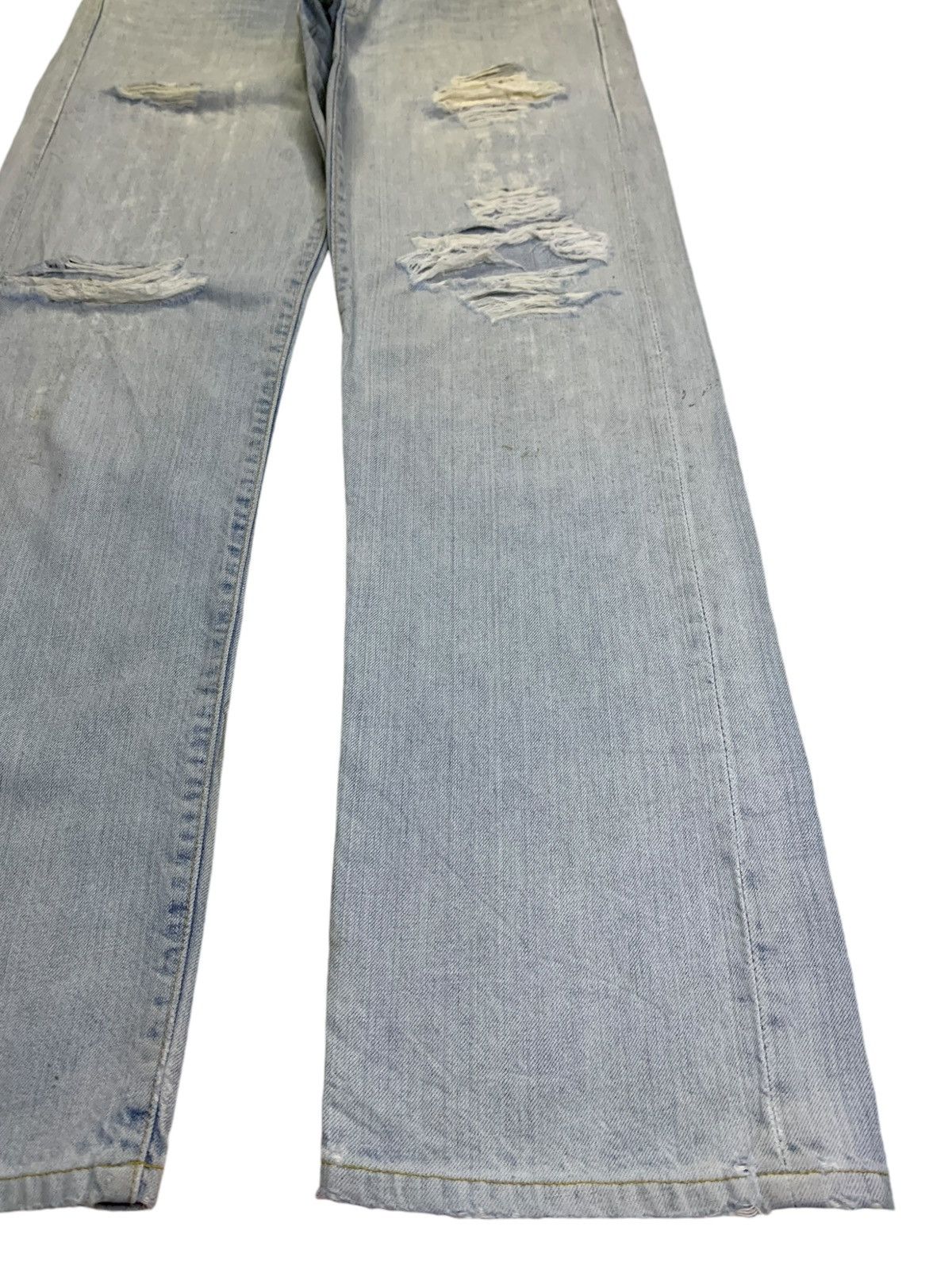 Levi's SALES🔥Vintage 90s Levis 501 Faded Wash Ripped Loose Jeans Size US 32 / EU 48 - 7 Thumbnail