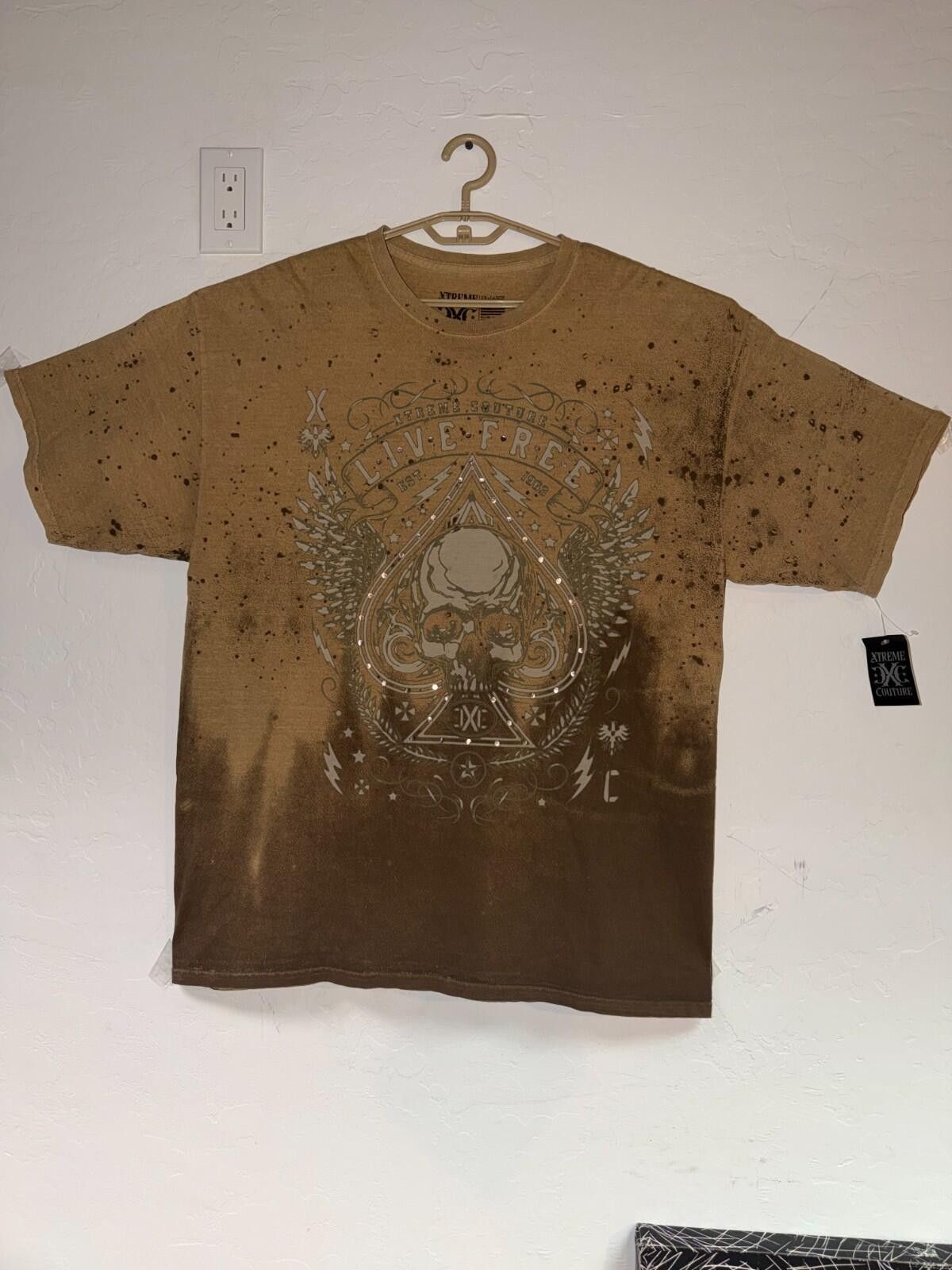 Other Xtreme Couture skull tee distressed streetwear essential 2x Size US XXL / EU 58 / 5 - 2 Thumbnail
