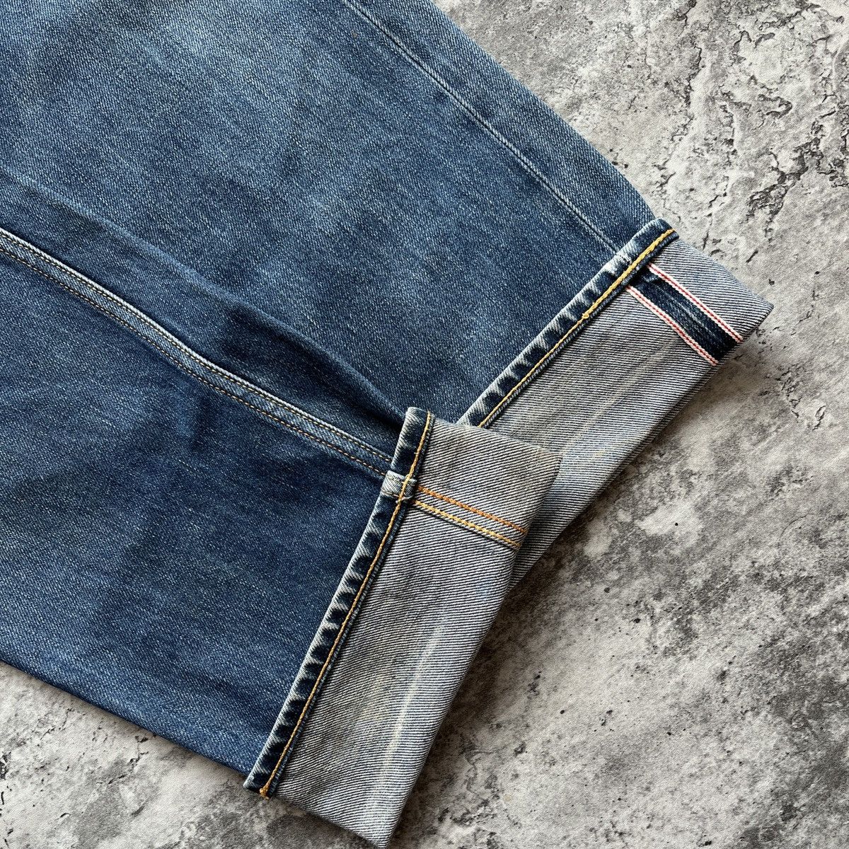 Evisu Evisu No.3 Brush Daicock Washed Selvedge Jeans Size US 33 - 22 Thumbnail