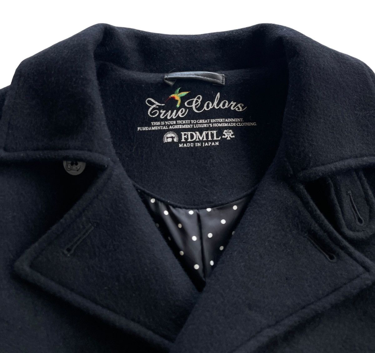 FDMTL FDMTL Wool Black Pea Jacket Size L / US 10 / IT 46 - 5 Thumbnail