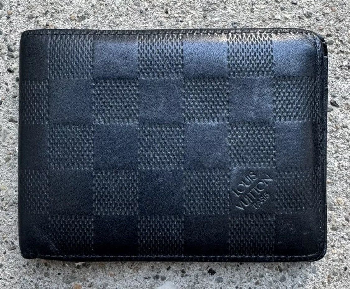Louis Vuitton 🔥Louis Vuitton🔥Men’s Black Damier Leather Wallet (SP4123) Size ONE SIZE - 14 Thumbnail