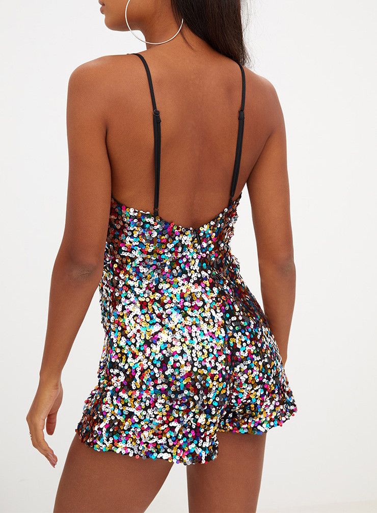 PrettyLittleThing sequin jumpsuit Size 34" / US 12 / IT 48 - 4 Thumbnail