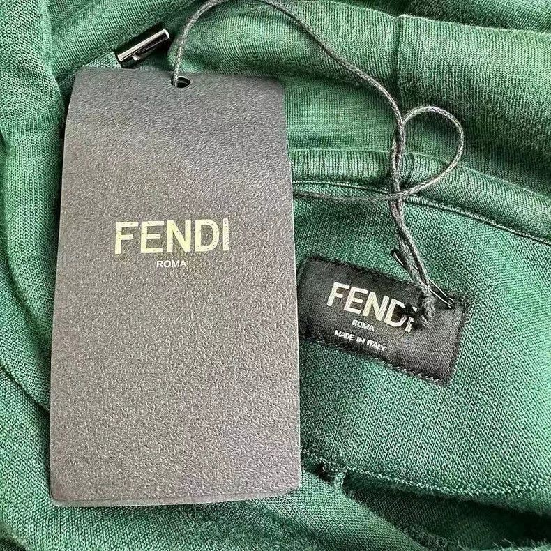 Fendi Fendi Letter logo printed long-sleeved drawstring hooded s Size US S / EU 44-46 / 1 - 3 Thumbnail