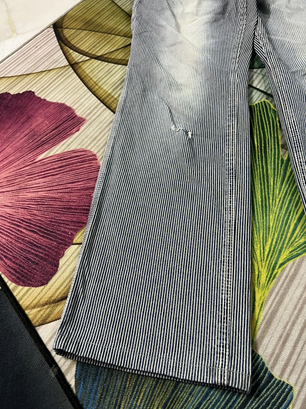 Japanese Brand 💥Vintage Oshkosh Carpenter Stripe Hickory Denim Jean Size US 36 / EU 52 - 8 Thumbnail