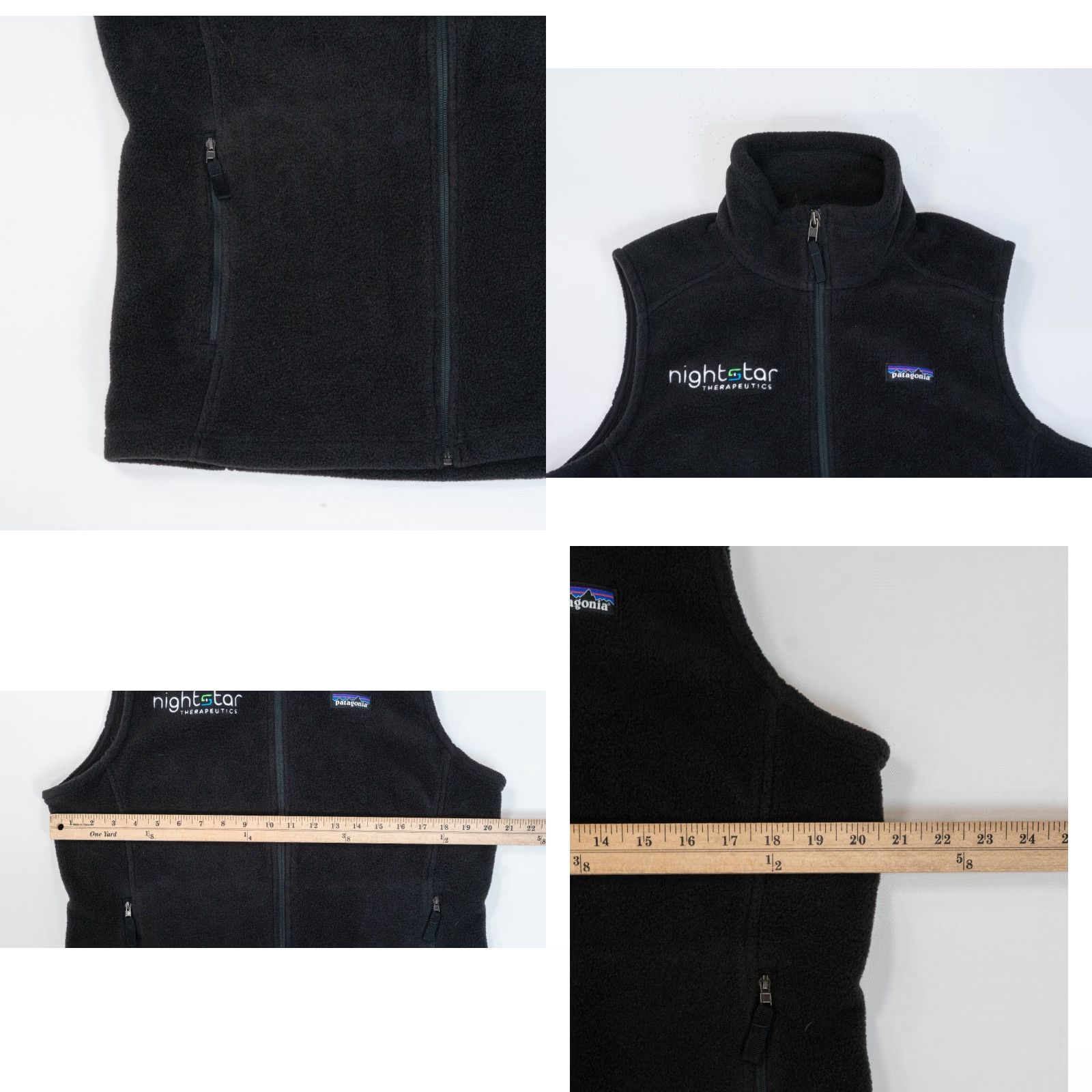 Patagonia VINTAGE Patagonia Synchilla Vest Womens Large Black Full Zip Fleece Outdoors Hiking Logo Size L / US 10 / IT 46 - 8 Thumbnail