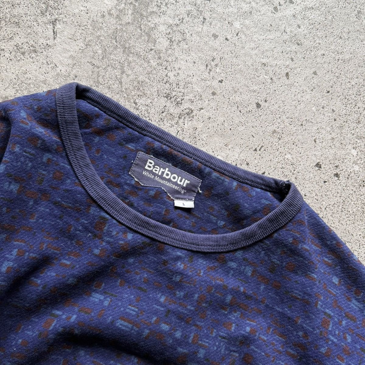Barbour Barbour White Mountaineering Mens Blue Crewneck Sweatshirt Size US L / EU 52-54 / 3 - 4 Thumbnail