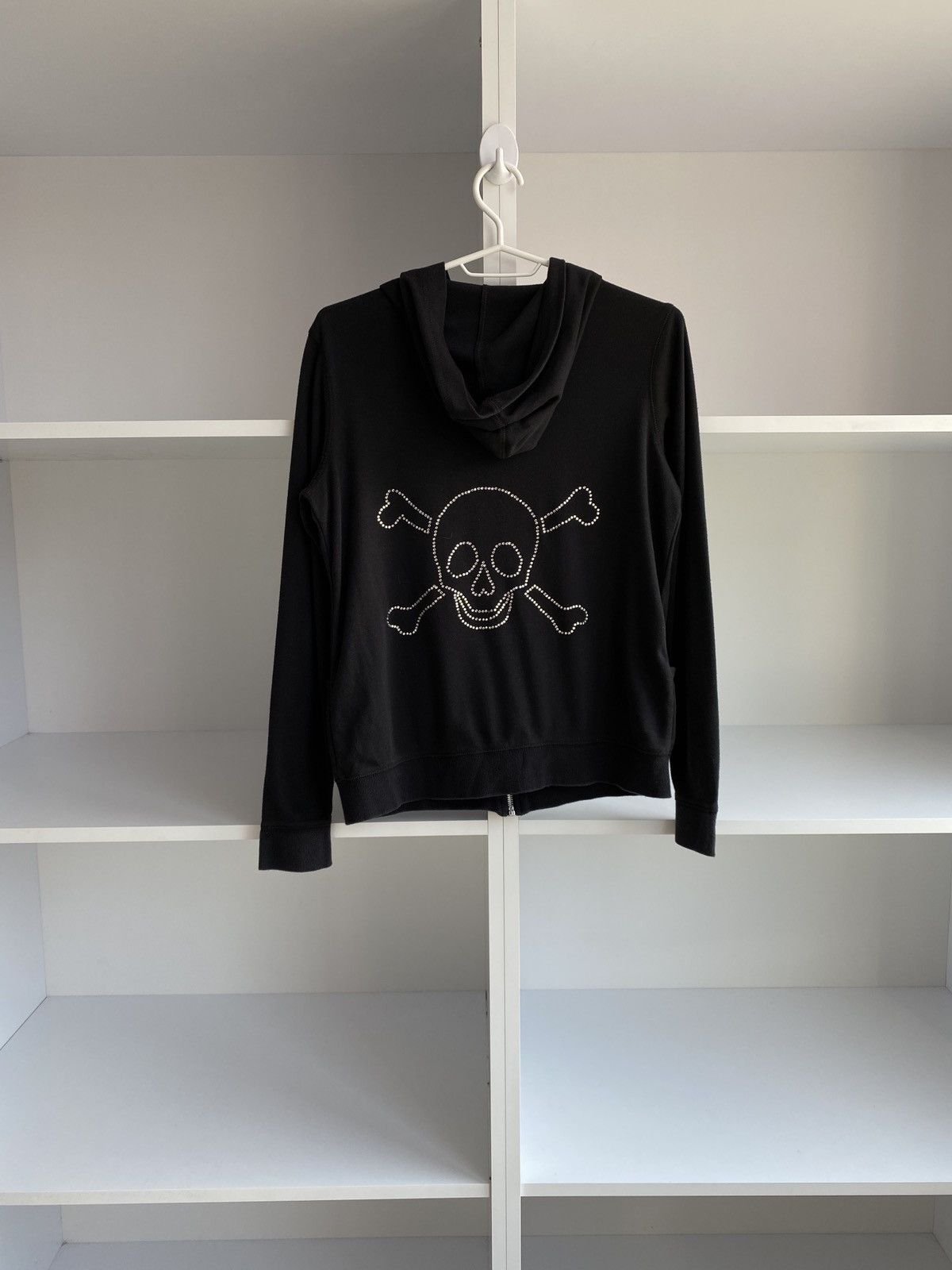 Vintage Vintage Women’s Ed Hardy Y2k style crystals skull hoodie Size M / US 6-8 / IT 42-44 - 7 Thumbnail