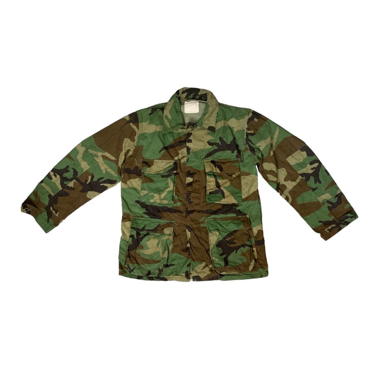 Vintage Rare Design Vintage Woodland Camouflage Pattern Coat Size US L / EU 52-54 / 3 - 1 Thumbnail