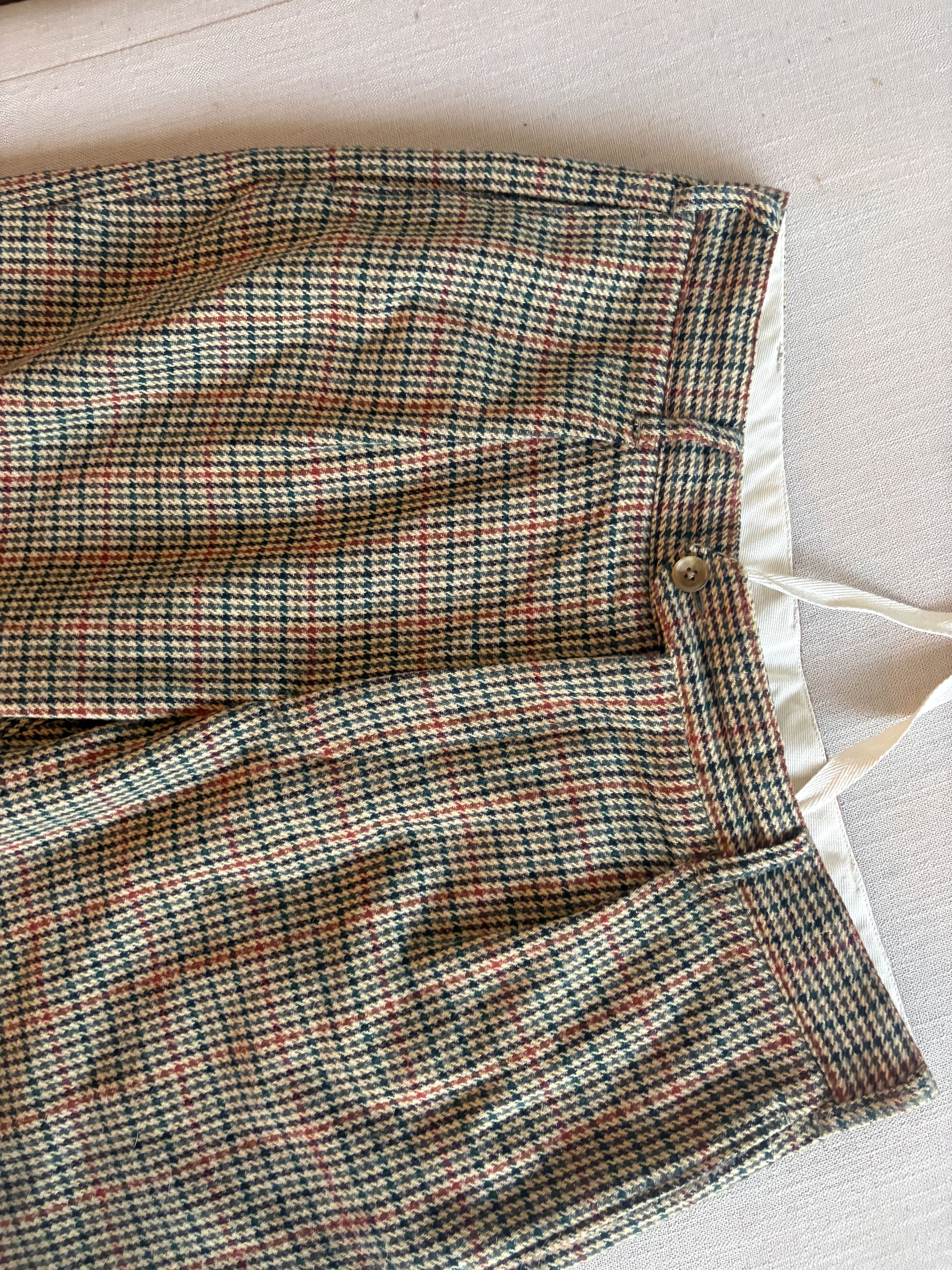 Engineered Garments CARLYLE PANT - KHAKI ACRYLIC WOOL GUNCLUB CHECK Size US 36 / EU 52 - 1 Thumbnail