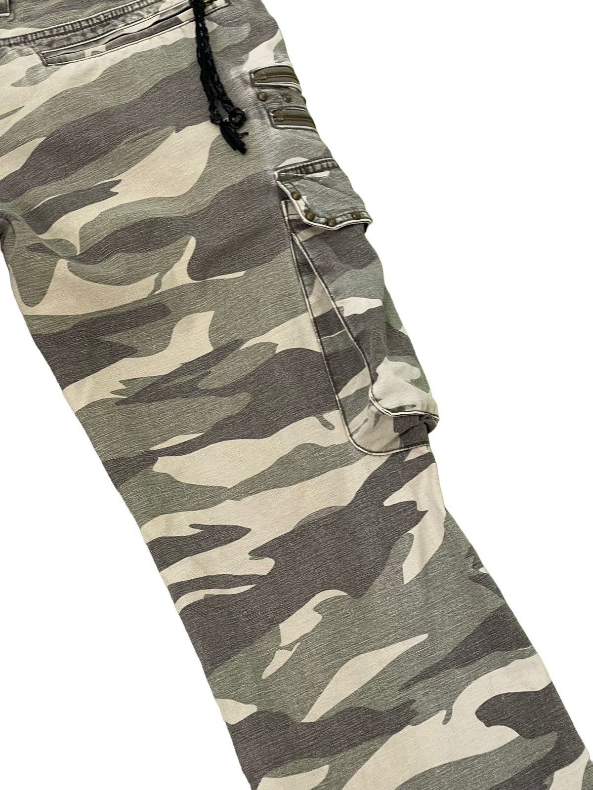 Japanese Brand Double Waist Cargo In The Attic Homme Camo Regular 7🟦9 Size US 31 - 17 Thumbnail