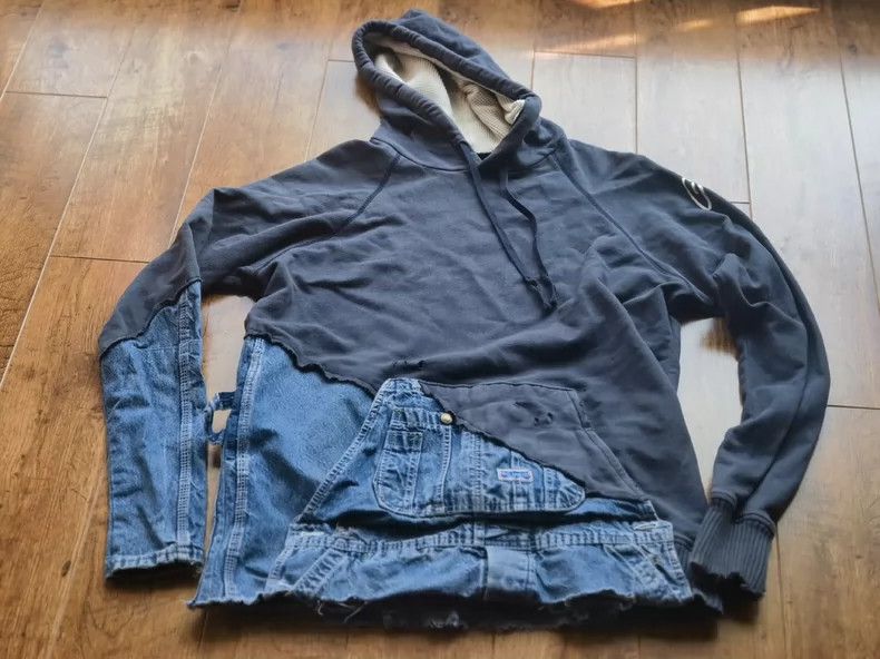 Greg Lauren Greg Lauren size2 Splicing hooded sweatshirt Size US M / EU 48-50 / 2 - 1 Thumbnail
