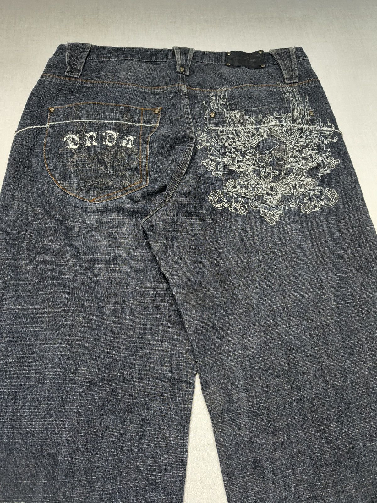 Southpole BLACK BAGGY GRUNGE DADA Y2K HIP HOP JEANS 🤩(023) Size US 36 / EU 52 - 3 Thumbnail