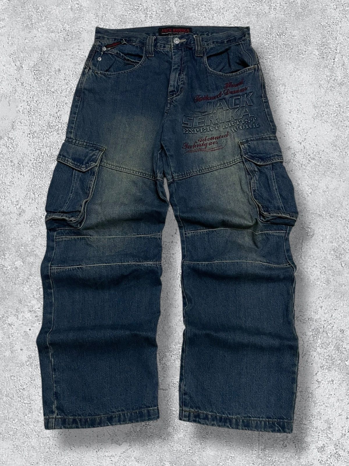 Designer Vintage Designer Jack Serika Expert ArtistWork Baggy Jean Size US 32 / EU 48 - 1 Thumbnail