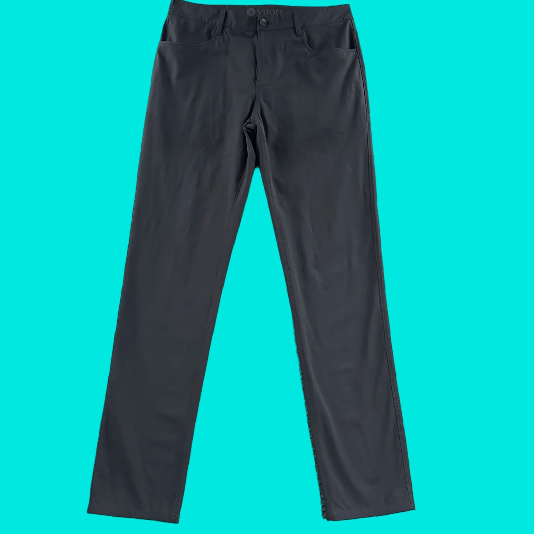 Vuori Vuori Mens Pants Blue Size 33 Meta Chino 100% Polyester Size US 33 - 1 Thumbnail
