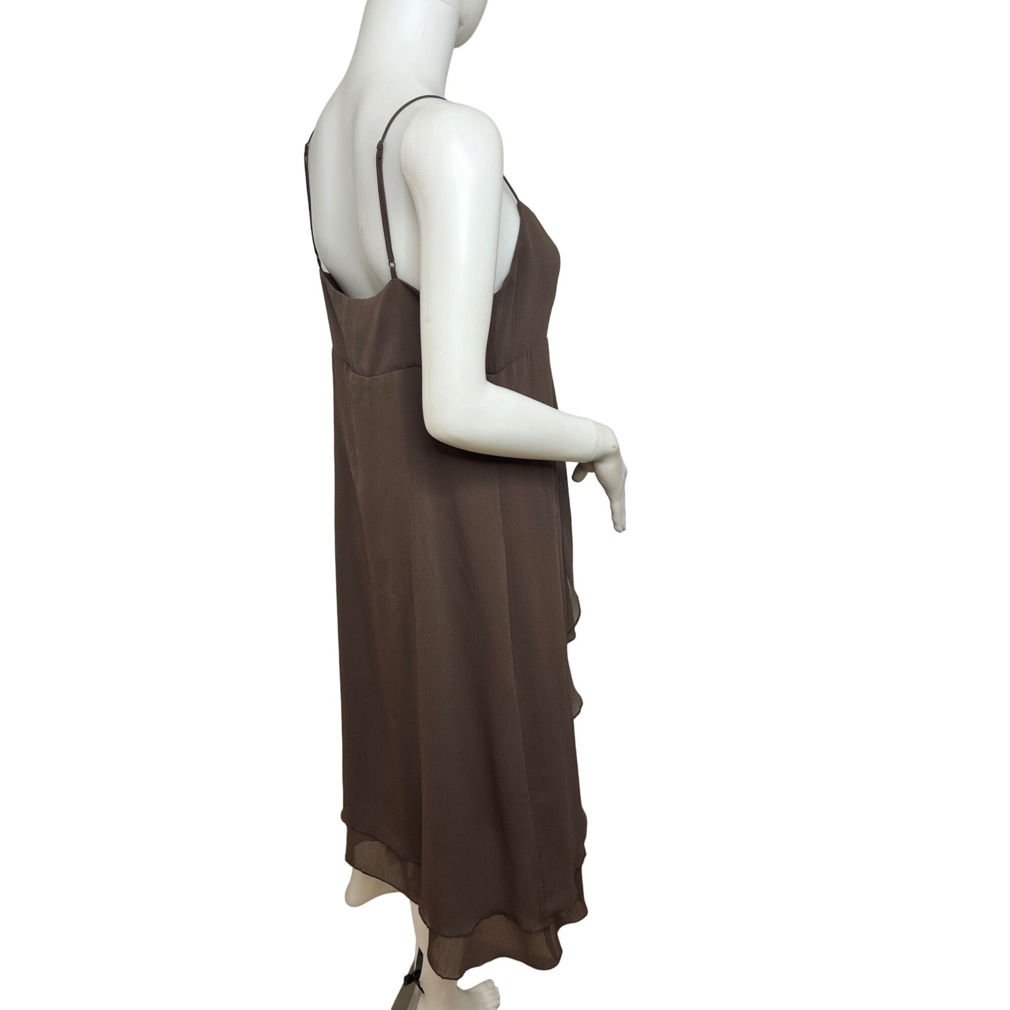 Michael Kors Michael Kors Dress Brown 10 Tiered Sleeveless Bow Tie Adjust Size L / US 10 / IT 46 - 5 Thumbnail