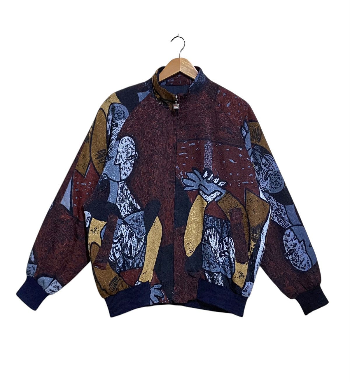 Vintage Rare Design Vintage Brand Art Picasso Fullprint Jacket 1990s Size US XL / EU 56 / 4 - 1 Thumbnail