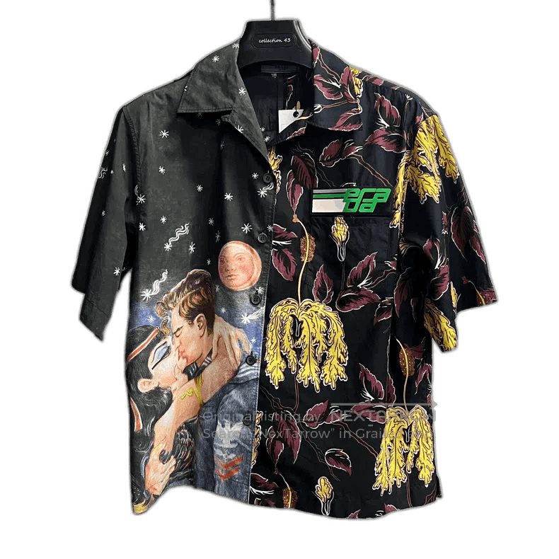 Prada prada's latest multi-colored printed logo short-sleeved shi Size US XL / EU 56 / 4 - 1 Thumbnail