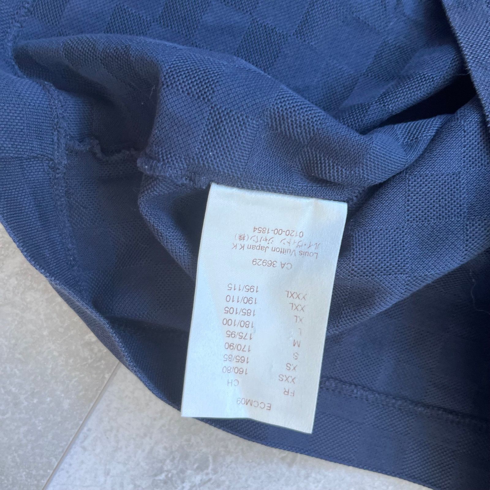 Louis Vuitton Louis Vuitton Men’s Blue Monogram Polo Shirt – Size L Size US L / EU 52-54 / 3 - 6 Thumbnail