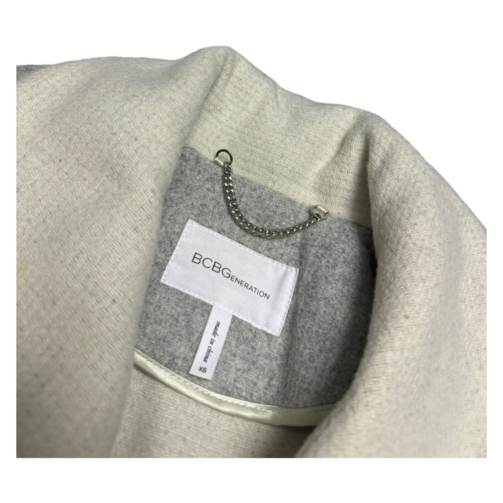 Bcbgmaxazria BCBG Generation WOOL Blend Luxury Designer Trench Pea Coat Size XS / US 0-2 / IT 36-38 - 2 Thumbnail