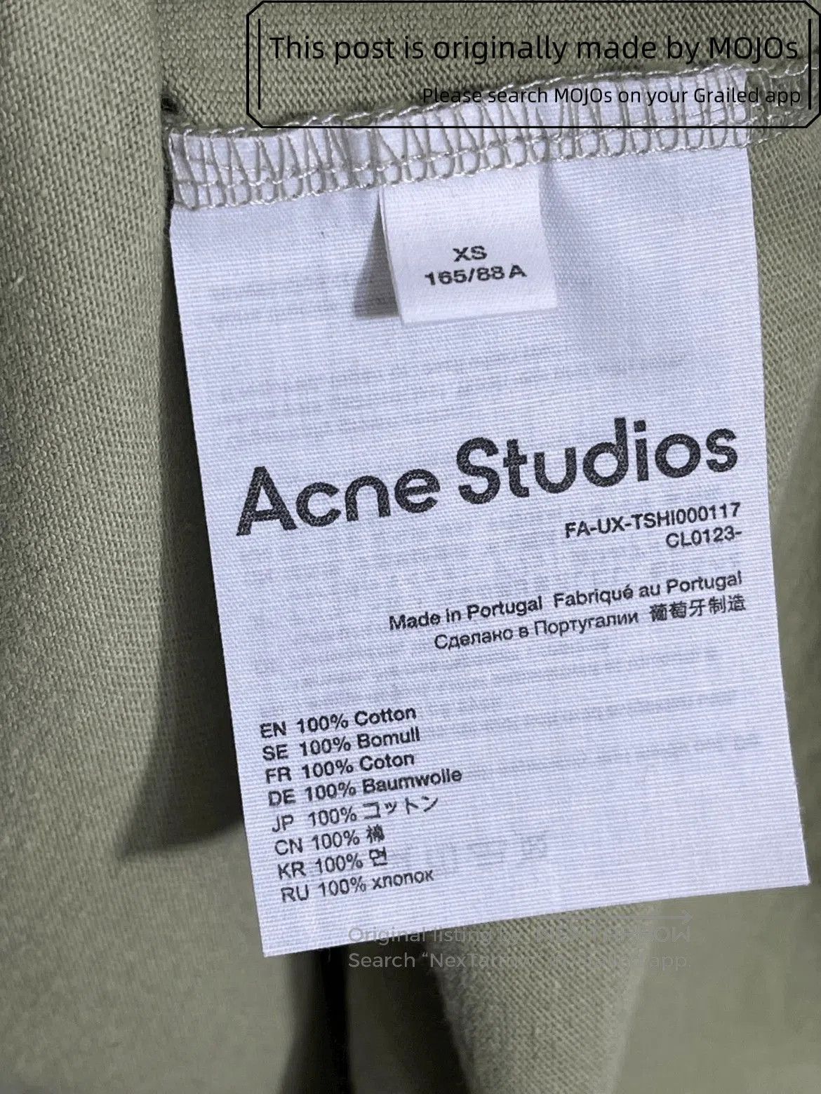 Acne Studios Acne Studios Wolf Skull Print Oversized Tee. Size US XS / EU 42 / 0 - 6 Thumbnail