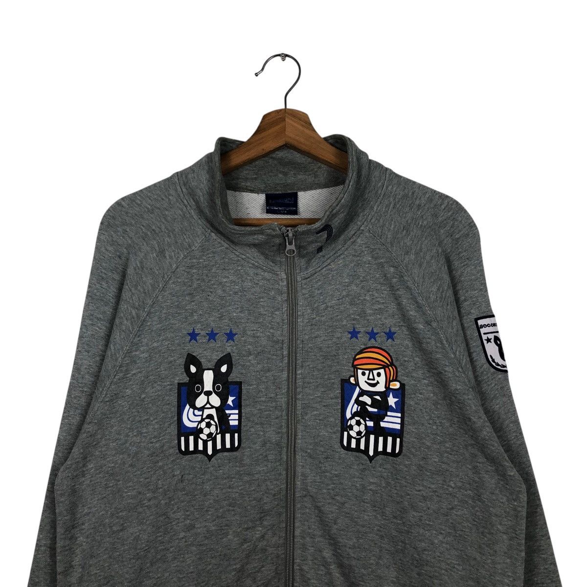 Japanese Brand × Vintage 📌Vintage Zipper Sweater Laundry x Soccer Junky big Logo Size US L / EU 52-54 / 3 - 4 Thumbnail