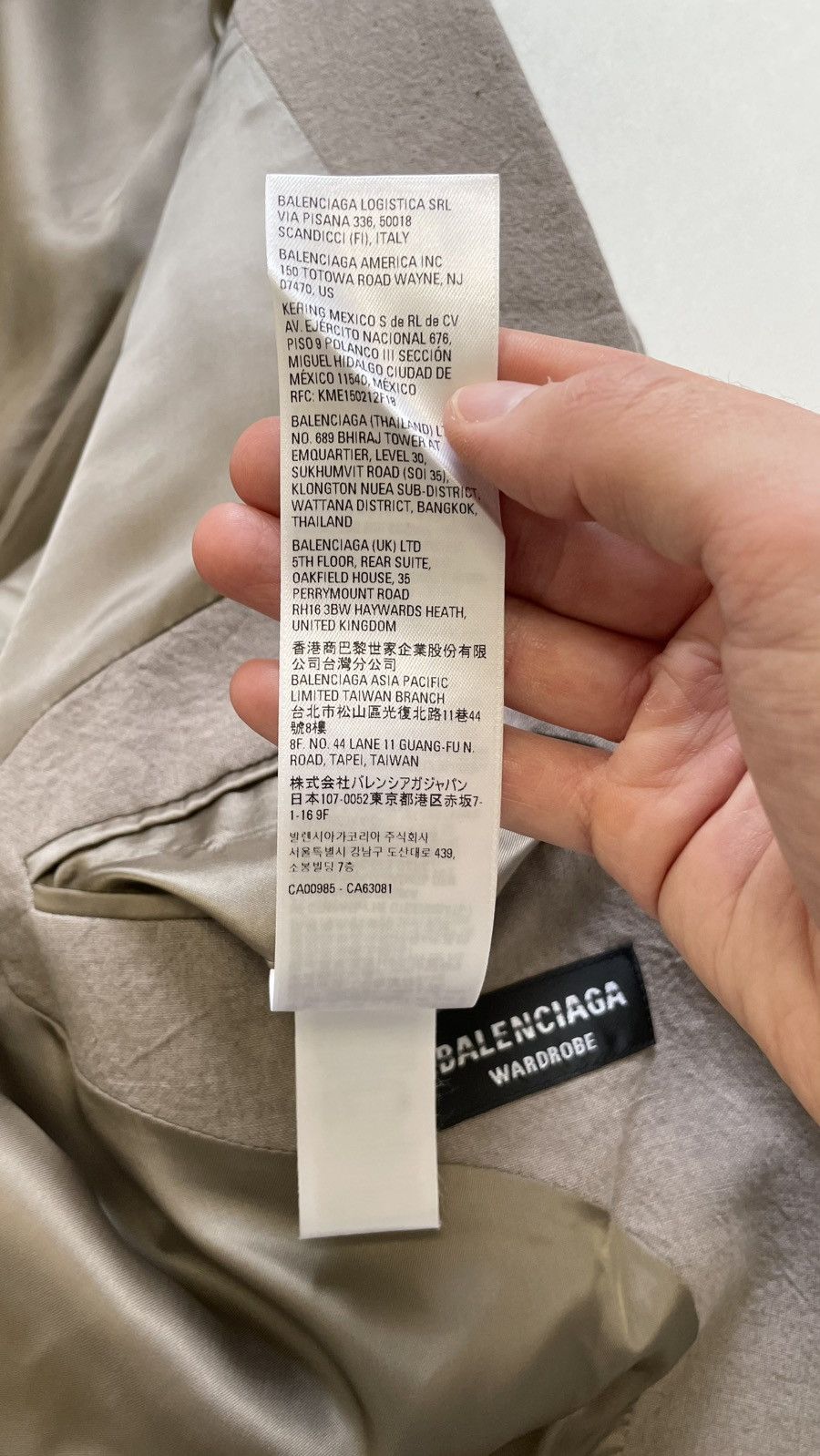 Balenciaga Light Grey Linen Oversized Blazer Size 38R - 11 Thumbnail