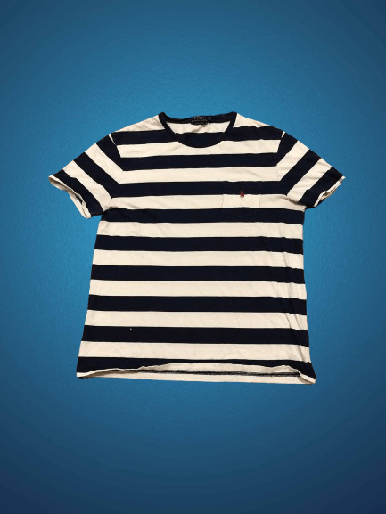 Polo Ralph Lauren Polo Ralph Lauren Custom Slim Fit Striped T-Shirt Size L Size US L / EU 52-54 / 3 - 1 Thumbnail